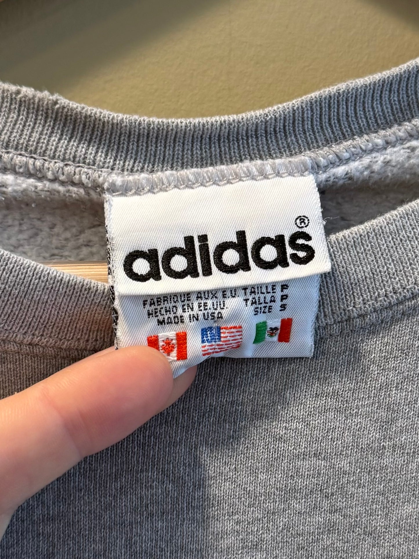 Vintage Adidas MLS Columbus Crew Gray Soccer Crewneck Sweatshirt- S/M