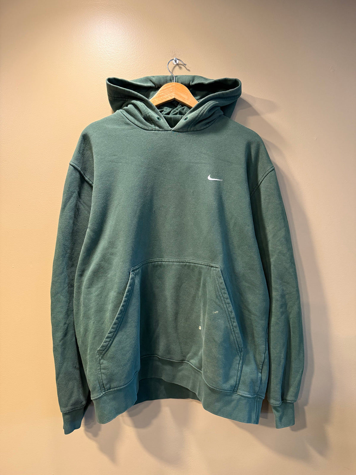 Vintage Nike Green Hoodie Sweatshirt- L/XL