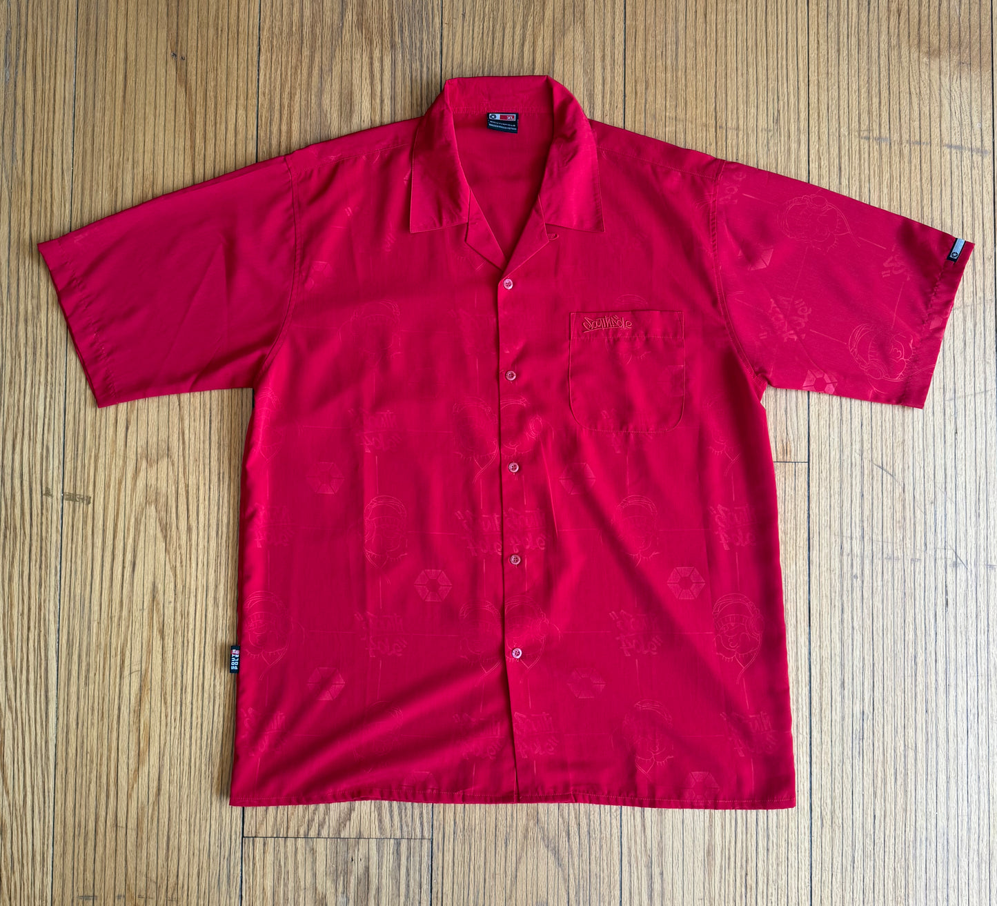Vintage Y2K South Pole Red Logo Button Up Casual Shirt- XL