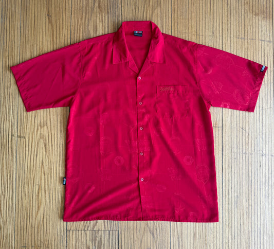 Vintage Y2K South Pole Red Logo Button Up Casual Shirt- XL
