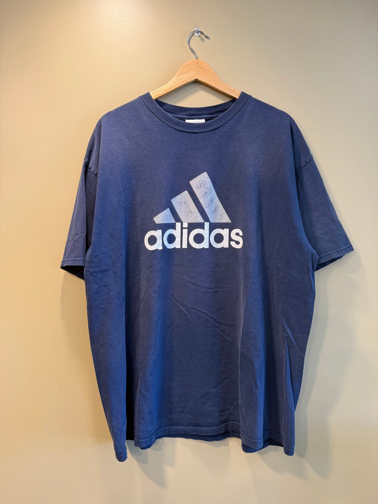 Vintage Adidas Navy Blue T-Shirt- L/XL
