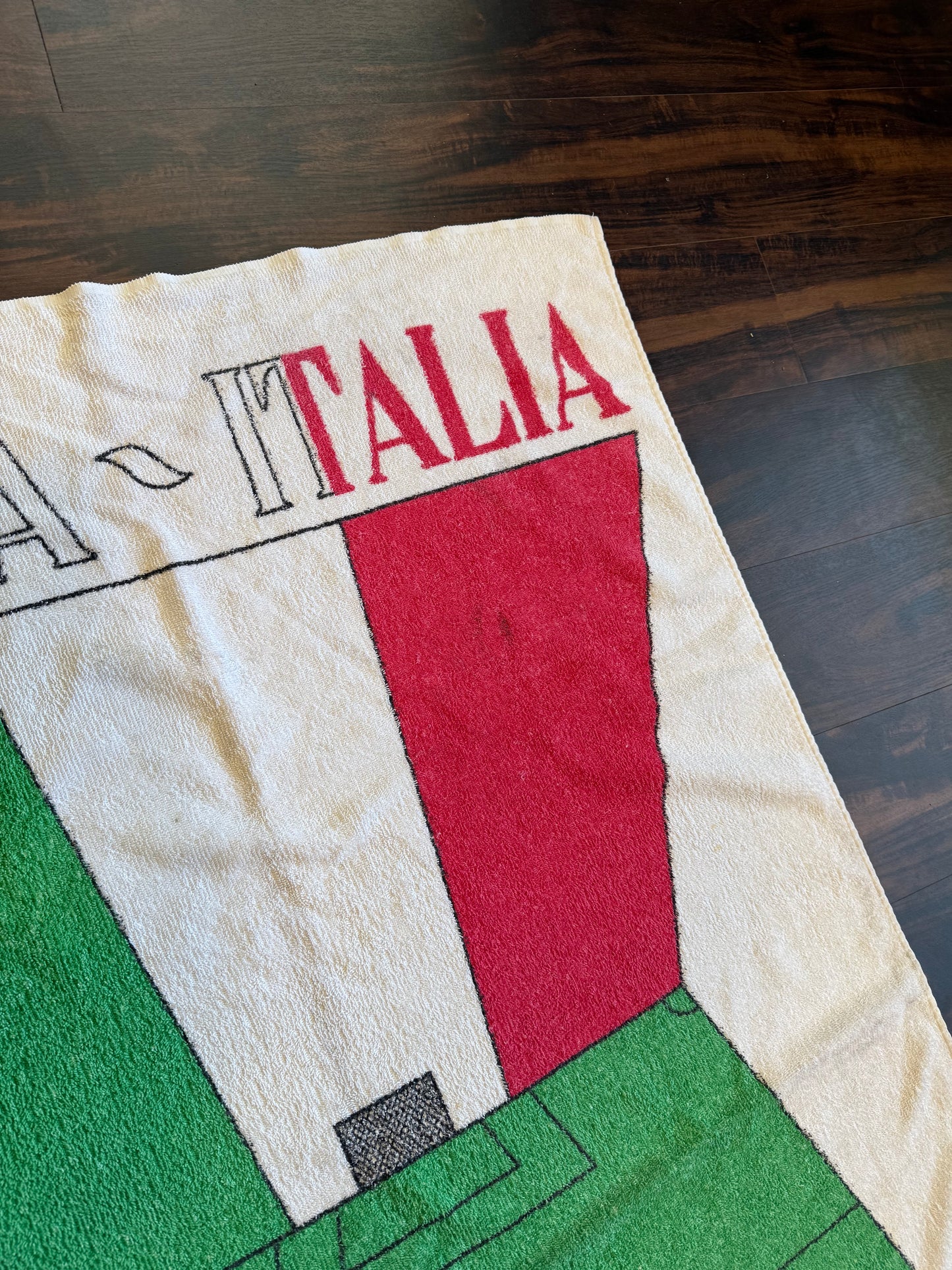 Vintage Italia World Cup 90 Beach Towel