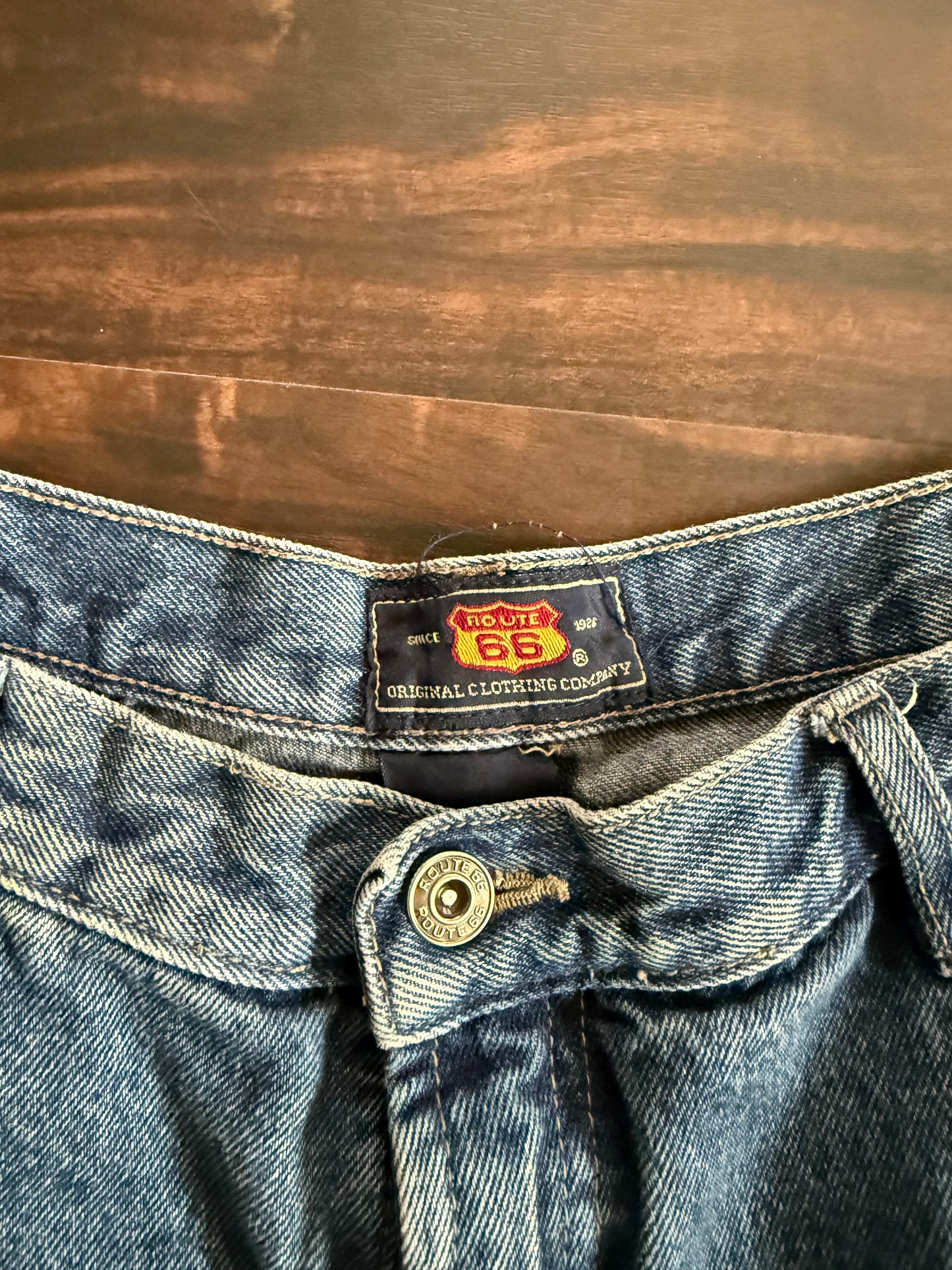 Vintage Route 66 Carpenter Denim Jean Shorts- 32