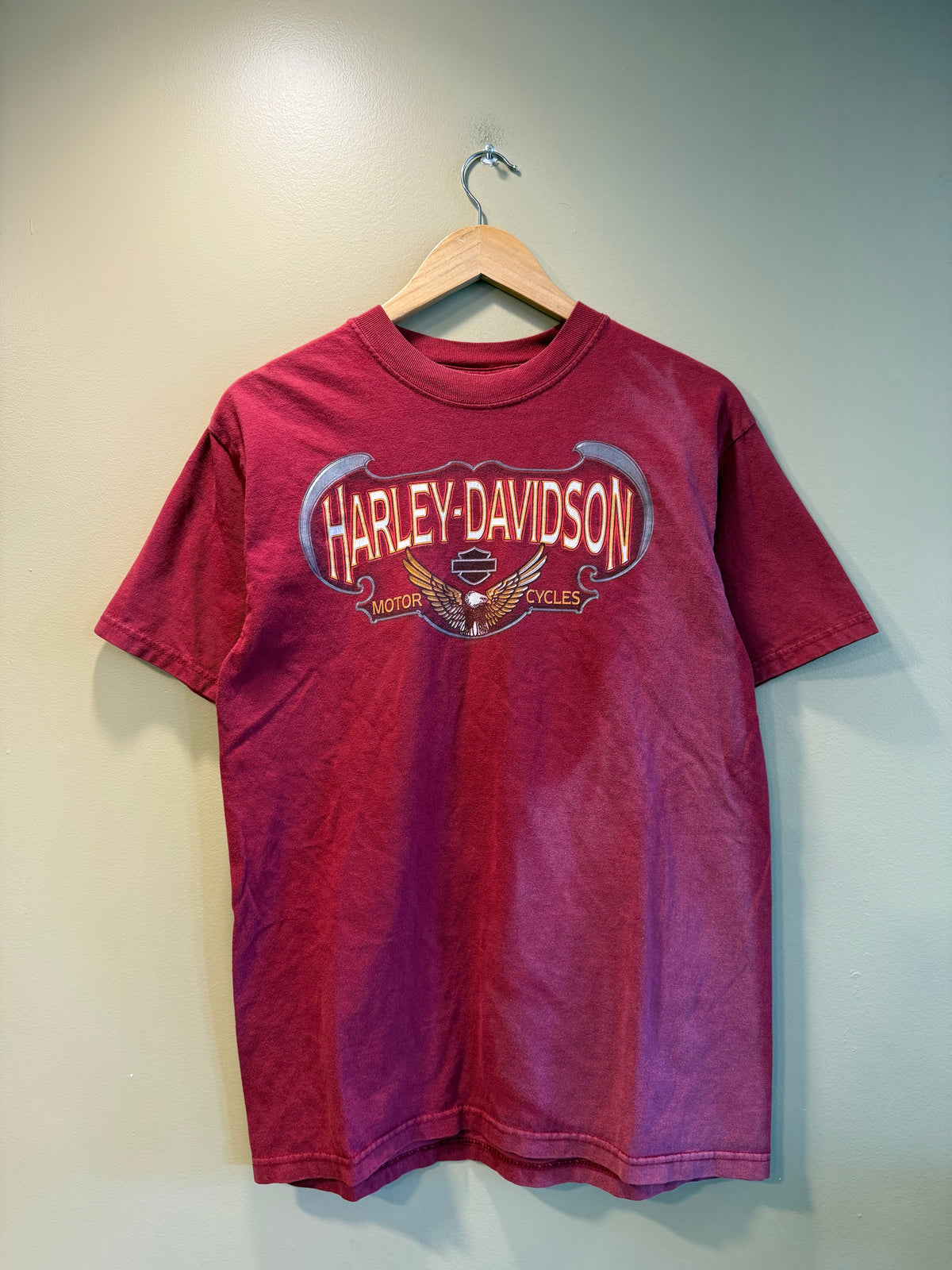 Vintage Harley Davidson Grand Canyon Red Sun Faded T-Shirt- M