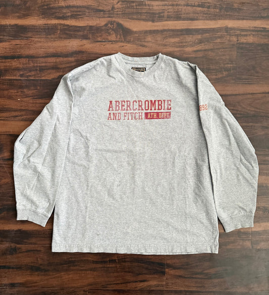 Vintage Abercrombie & Fitch Athletic Department Longsleeve T-Shirt- XL