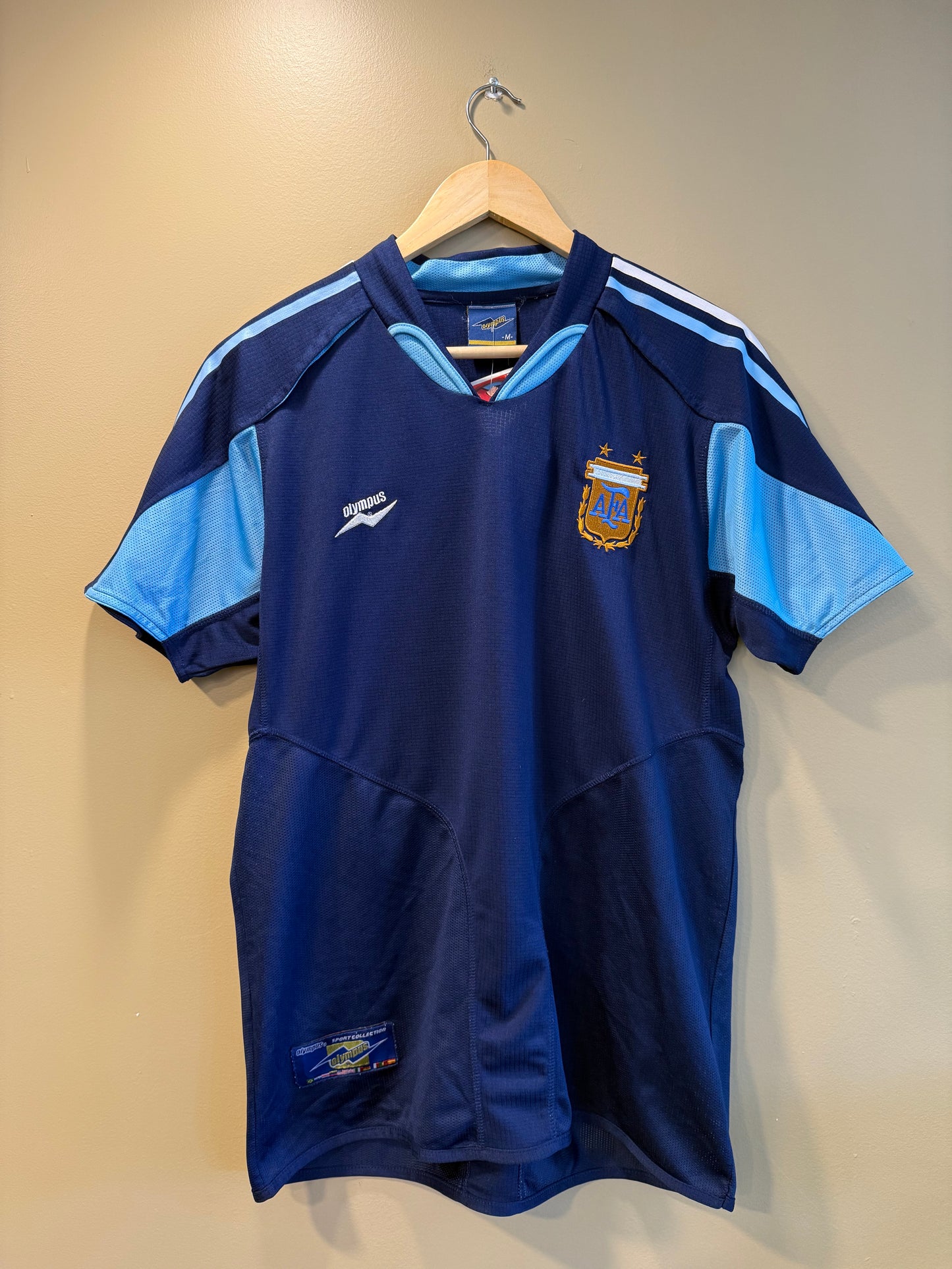 Vintage Olympus Argentina National Team Dark Blue Soccer Jersey- L