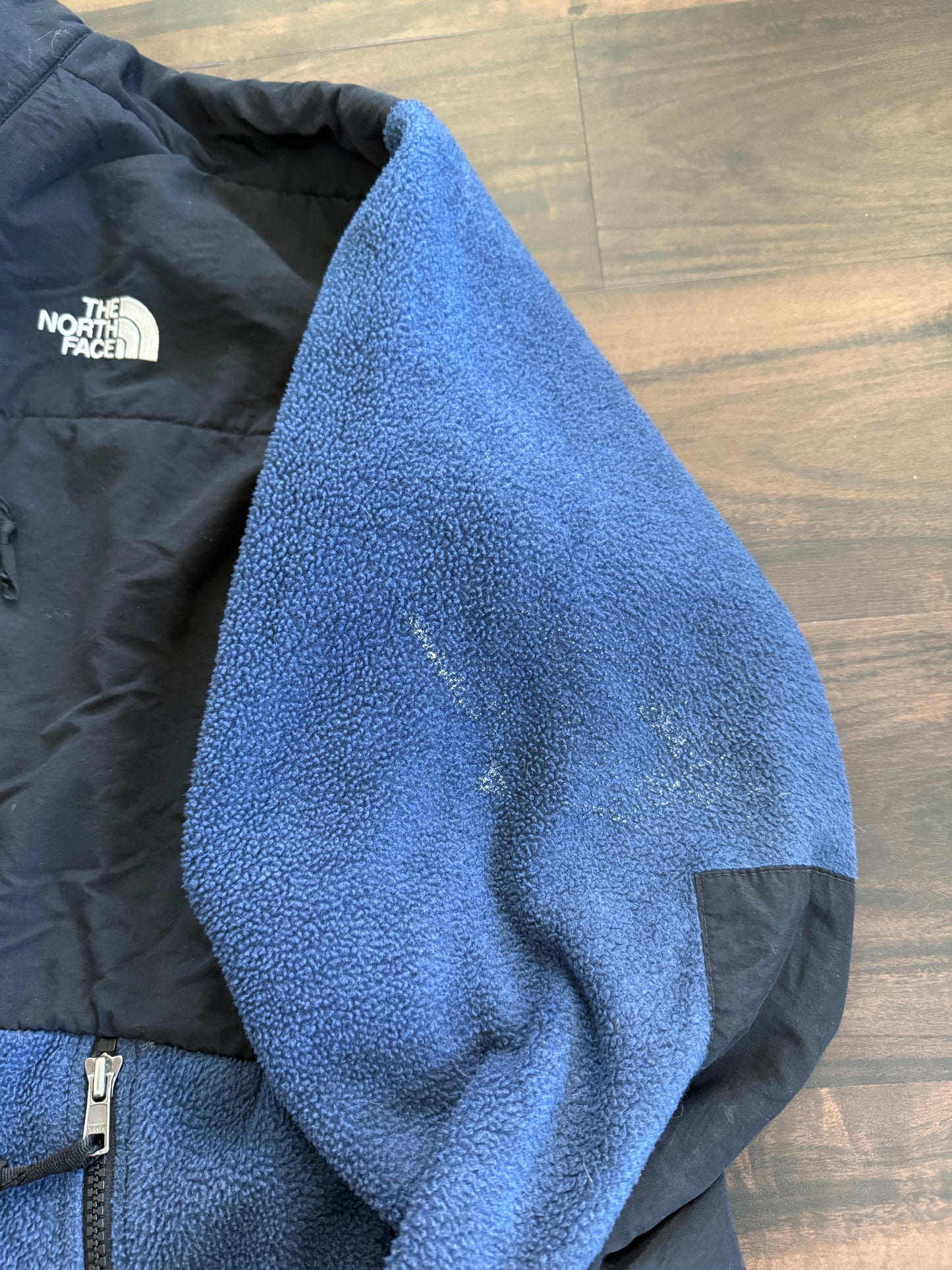Vintage The North Face Tactical Navy Blue Fleece Zip-Up Jacket- L