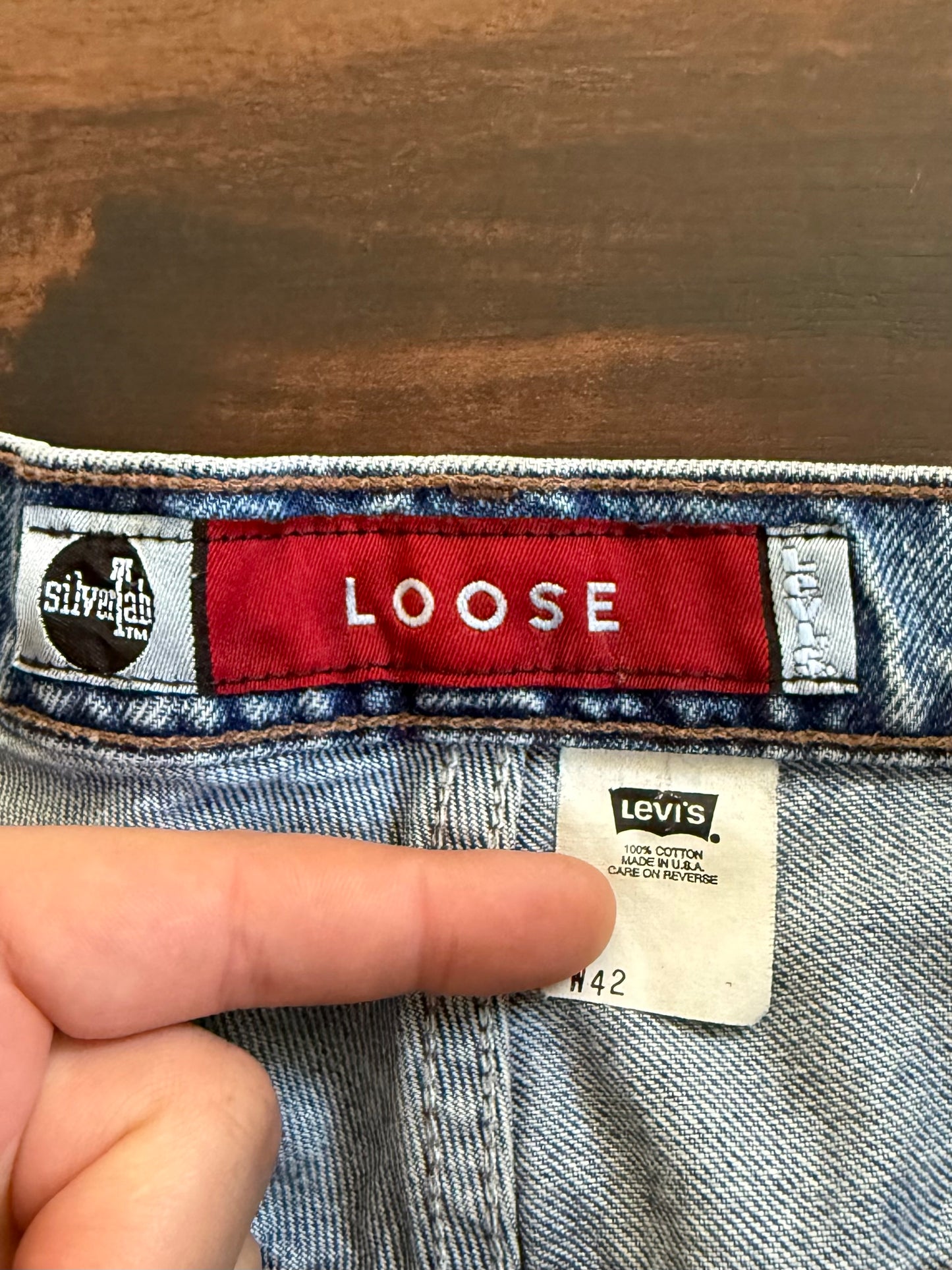 Vintage Levi’s Silver Tab Denim Jean Shorts- 40