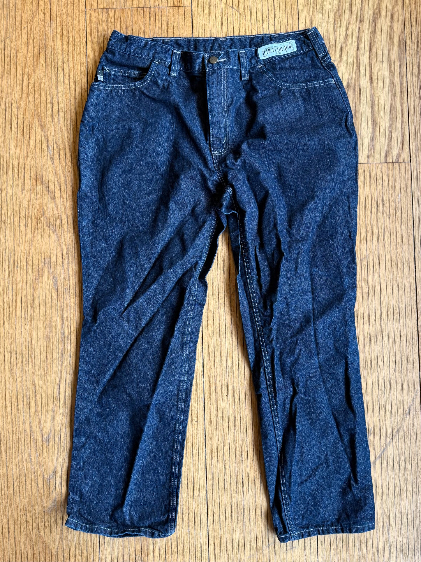 Vintage Carhartt Dark Wash Fire Resistant Denim Jeans- 34x30