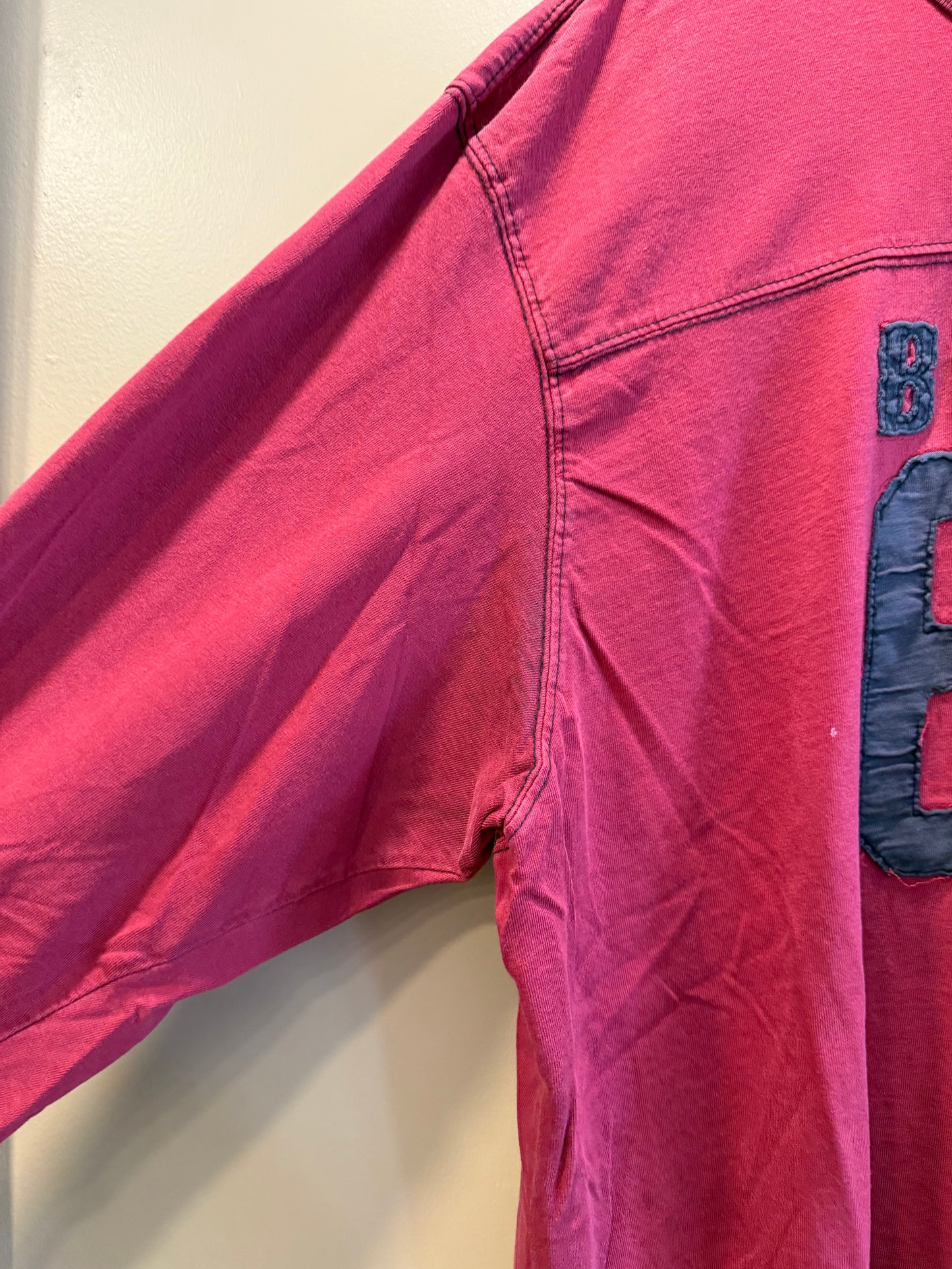Vintage Old Navy Boston 67 Red Long Sleeve T-Shirt- M