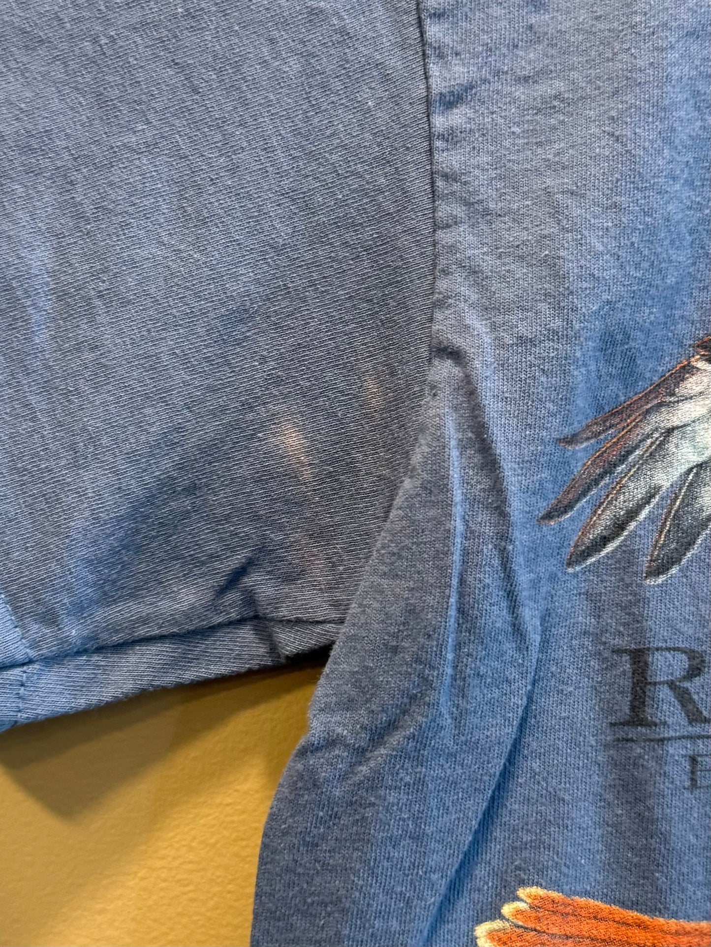 Vintage Raptors Birds of Prey Blue T-Shirt- M