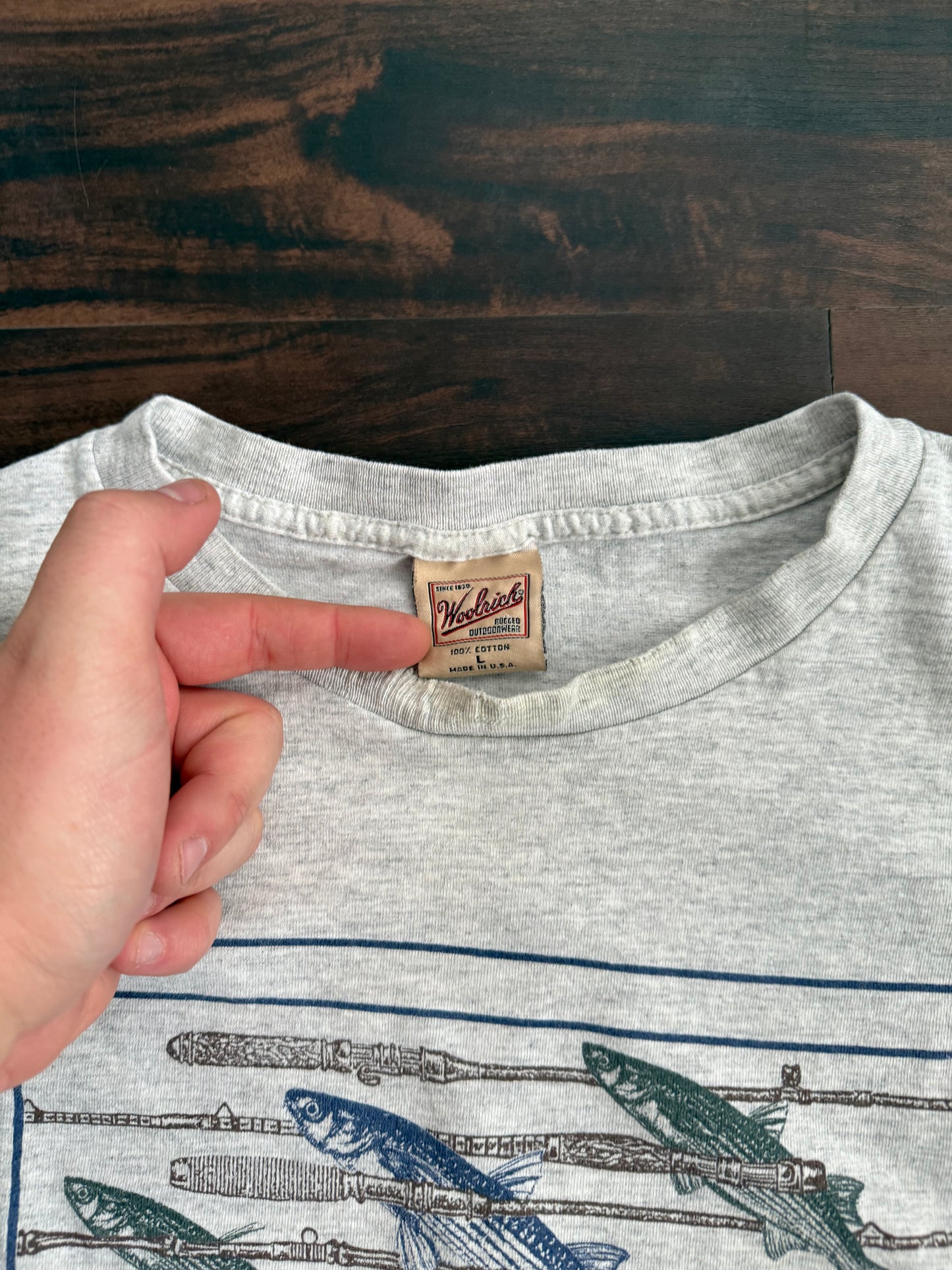 Vintage Touch and Go Fishing T-Shirt- L