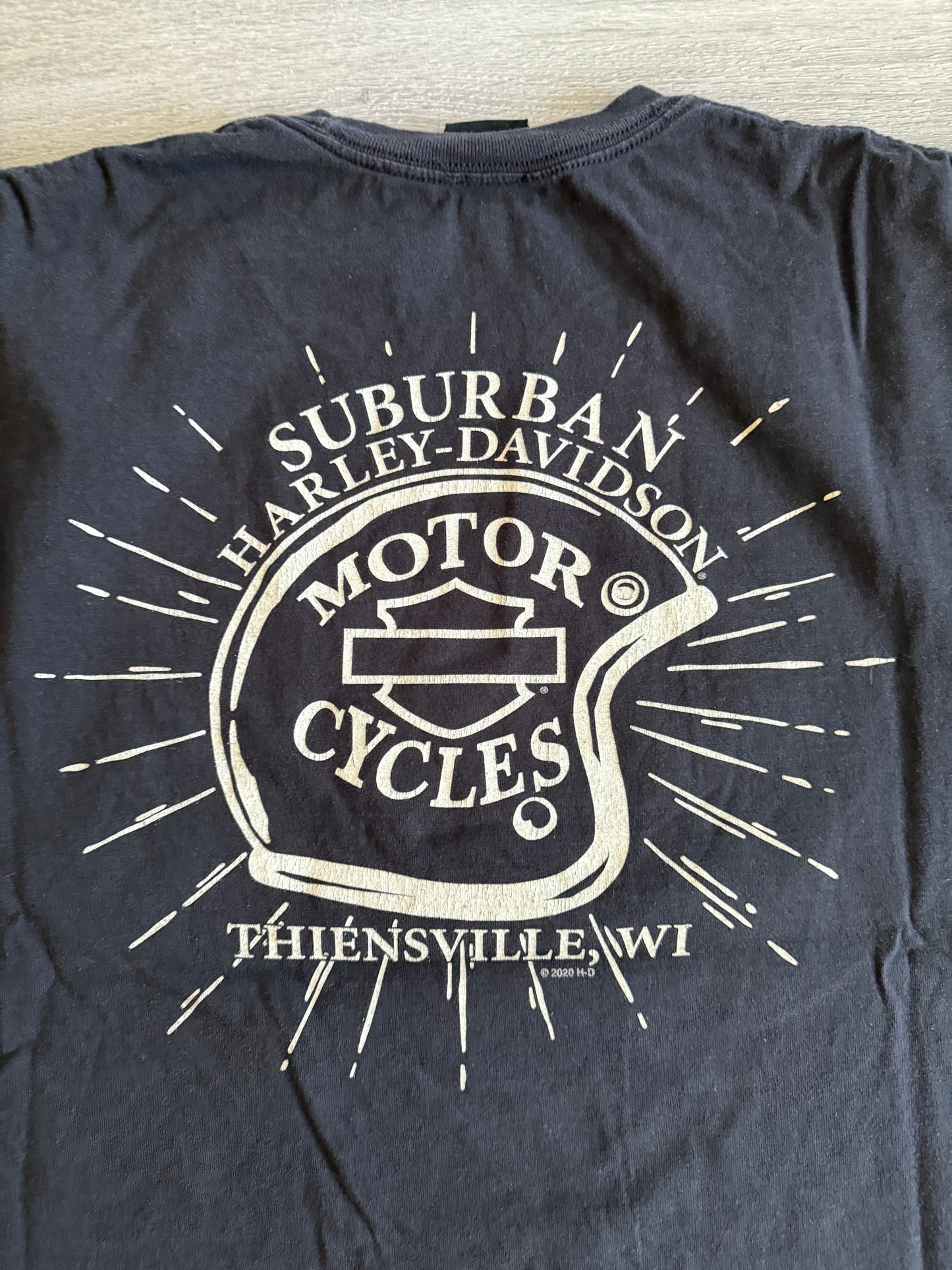 Harley Davidson Motorcycles American Barn Black T-Shirt- XL