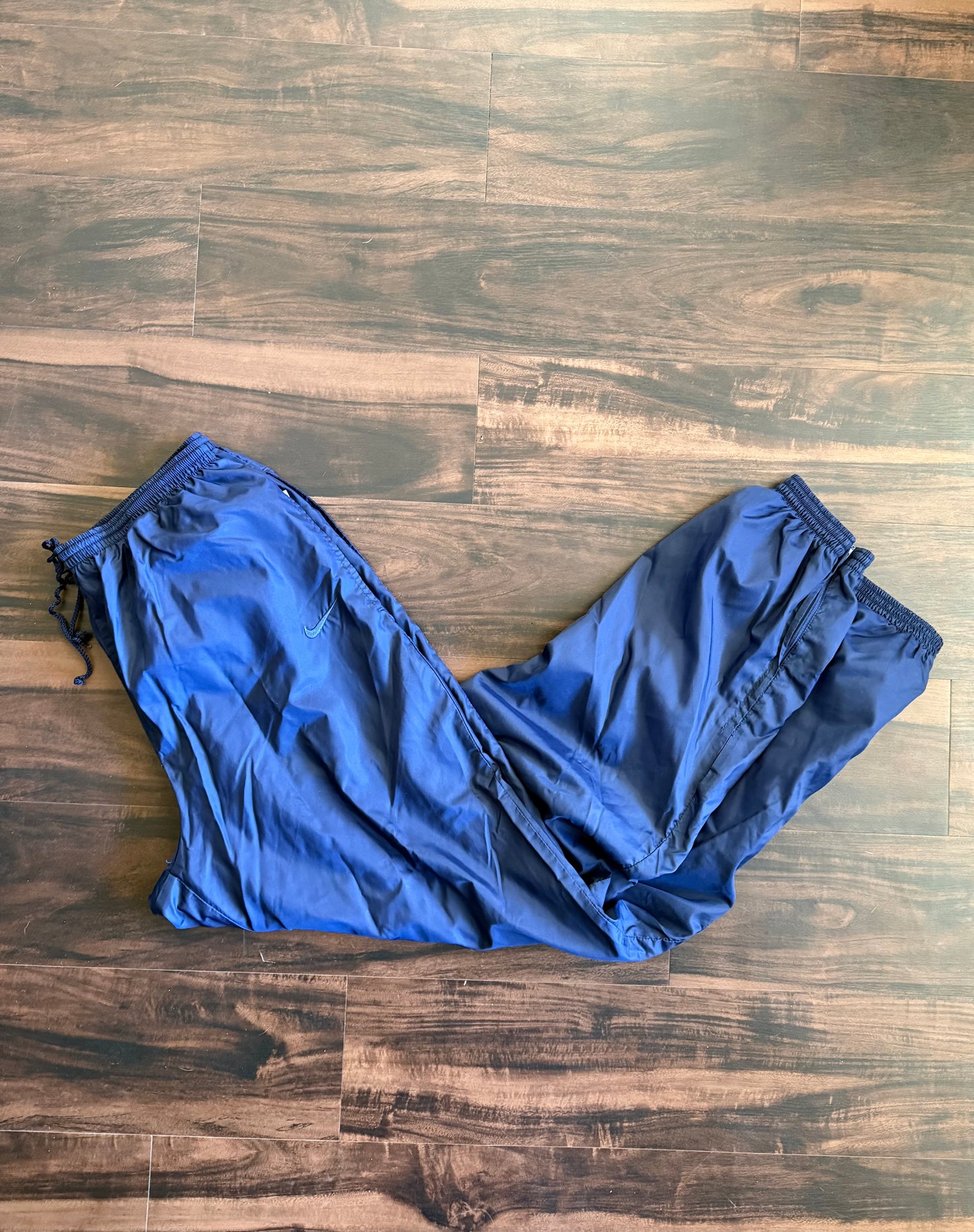Vintage Nike Navy Blue Track Pants- 32x32