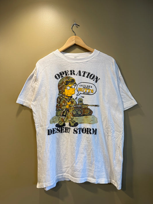 Vintage Bart Simpson Operation Desert Storm T-Shirt- XL