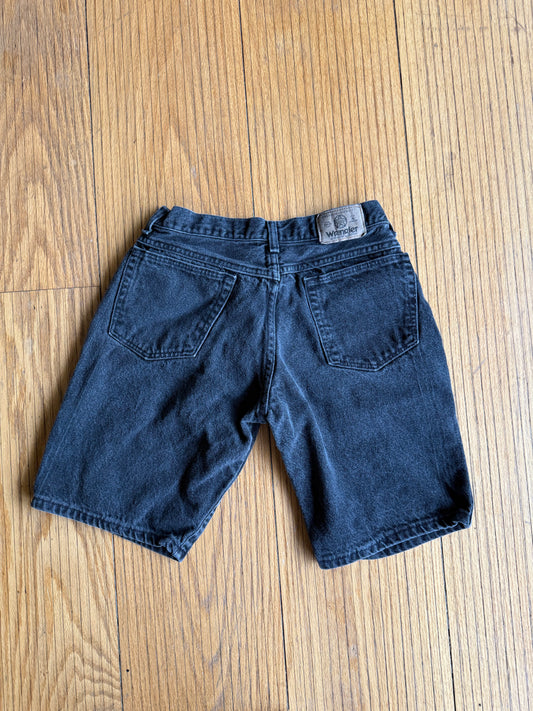 Vintage Wrangler Black Denim Jean Shorts- 26