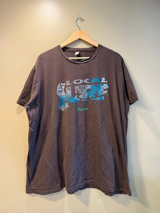 Vintage Local Surf Kauai Hawaii Brown T-Shirt- XXL