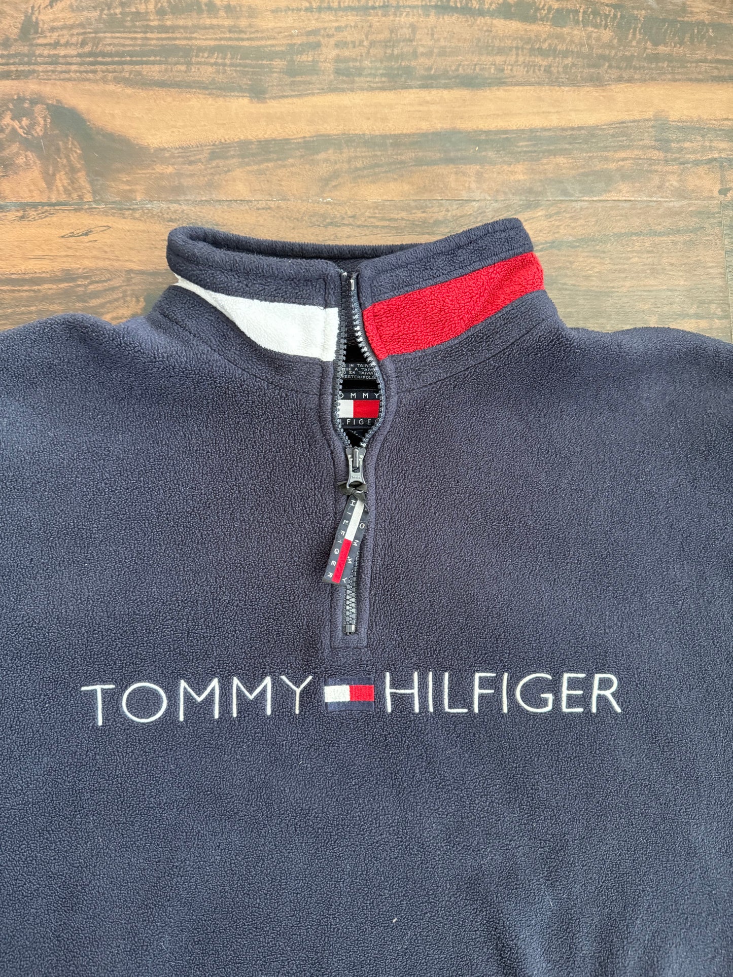 Vintage Tommy Hilfiger Big Flag Fleece Jacket- XL