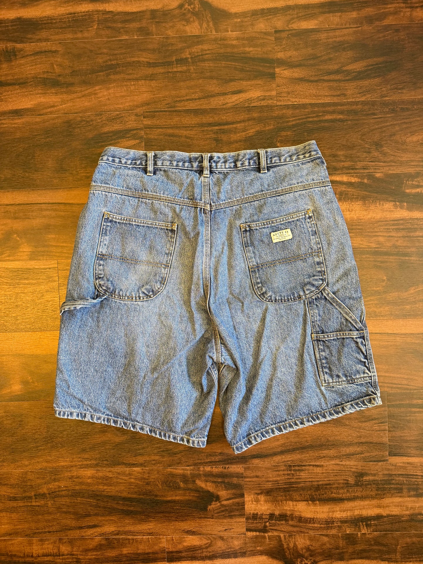 Vintage Route 66 Carpenter Denim Jean Shorts- 36