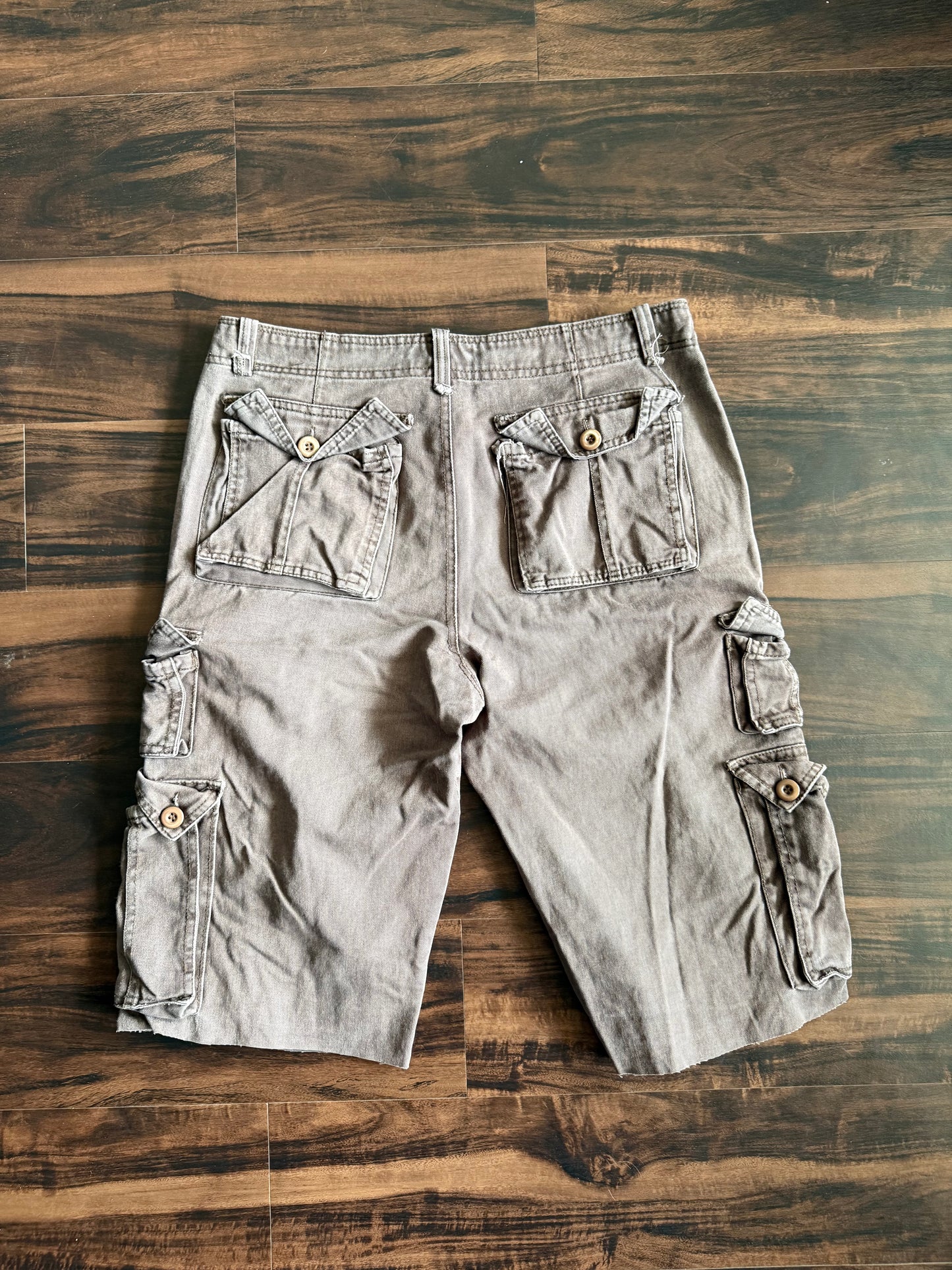 Vintage Abercrombie & Fitch Dark Brown Cargo Shorts- 34