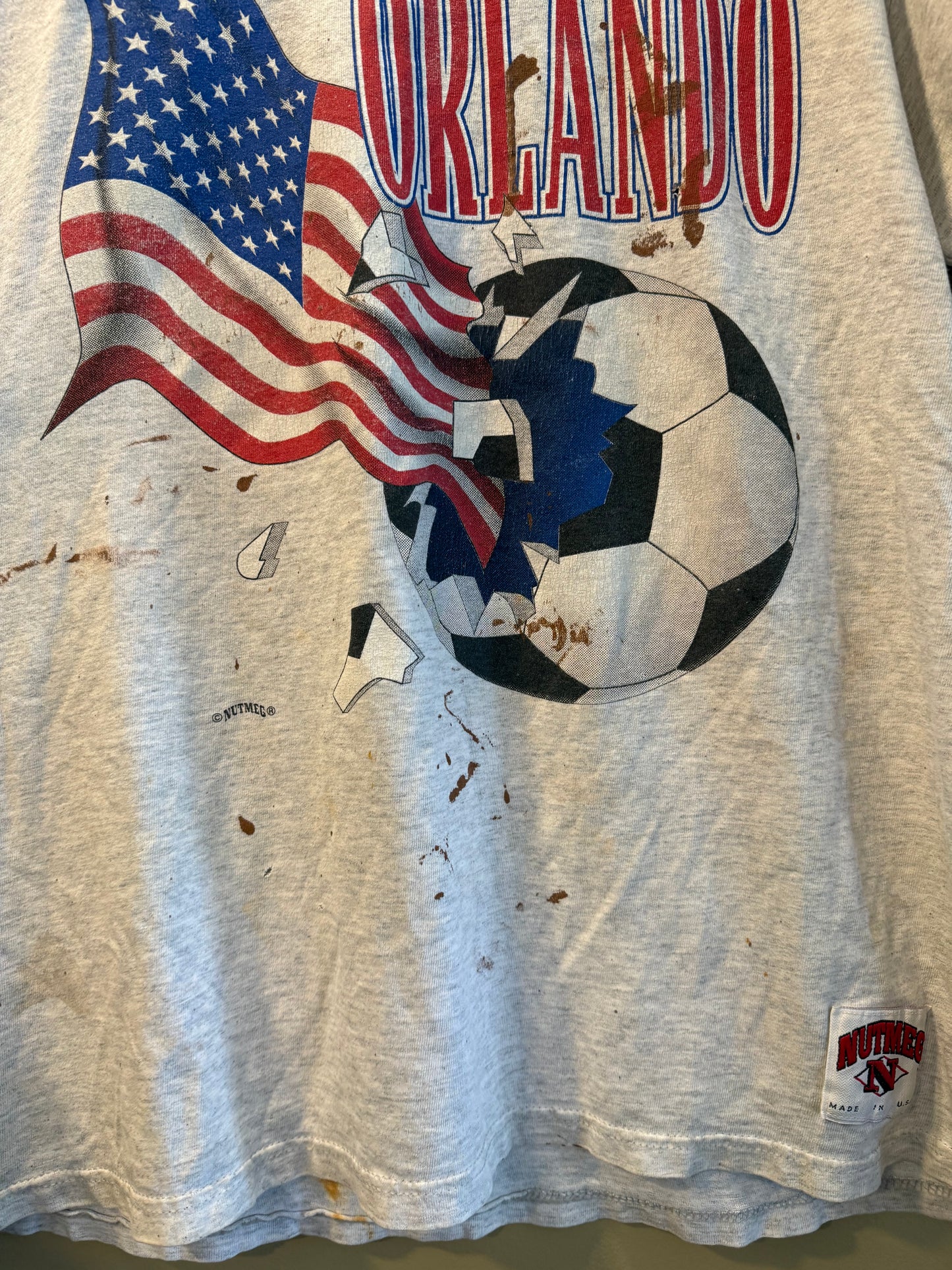 Vintage United States World Cup 94 Heavily Distressed T-Shirt- XL