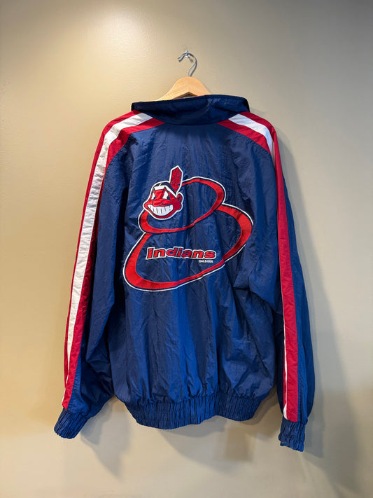 Vintage Cleveland Indians Logo Athletic Windbreaker Jacket- L/XL