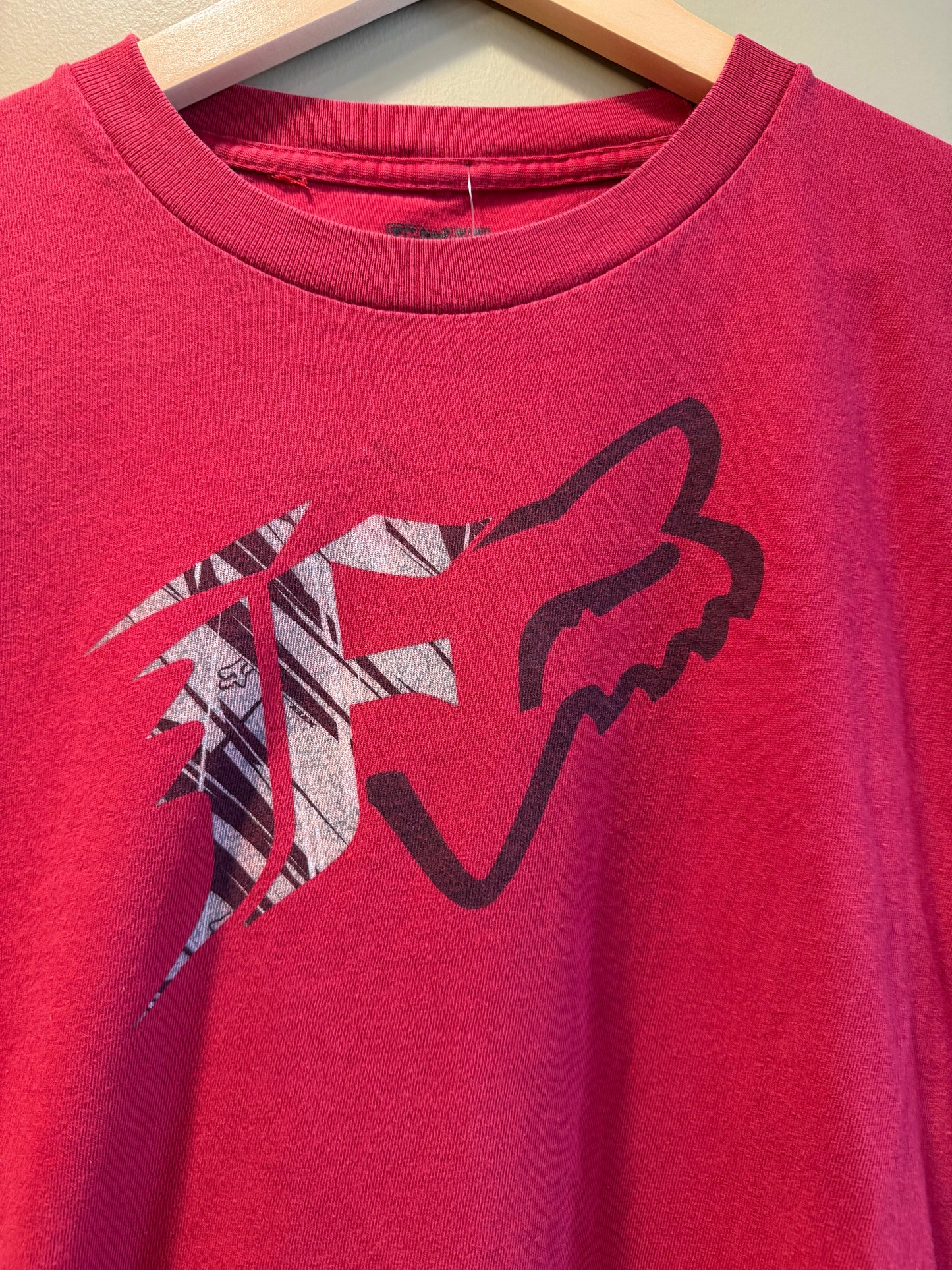 Vintage Y2K Fox Racing Red T-Shirt- L