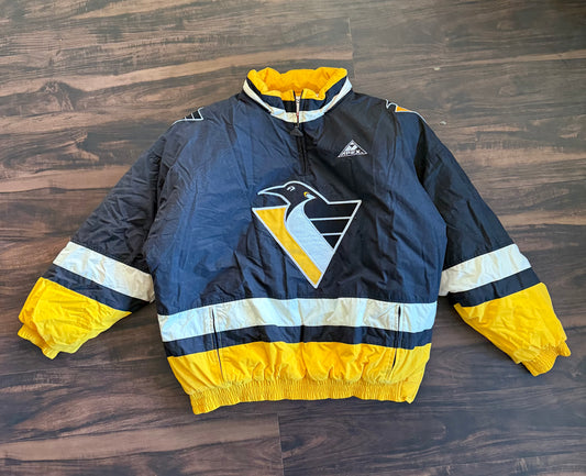 Vintage Apex One Pittsburgh Penguins NHL Puffer Jacket- XL