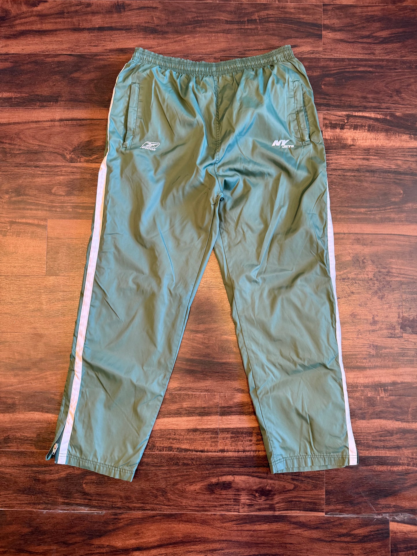 Vintage Reebok New York Jets Green NFL Joggers- 36x32