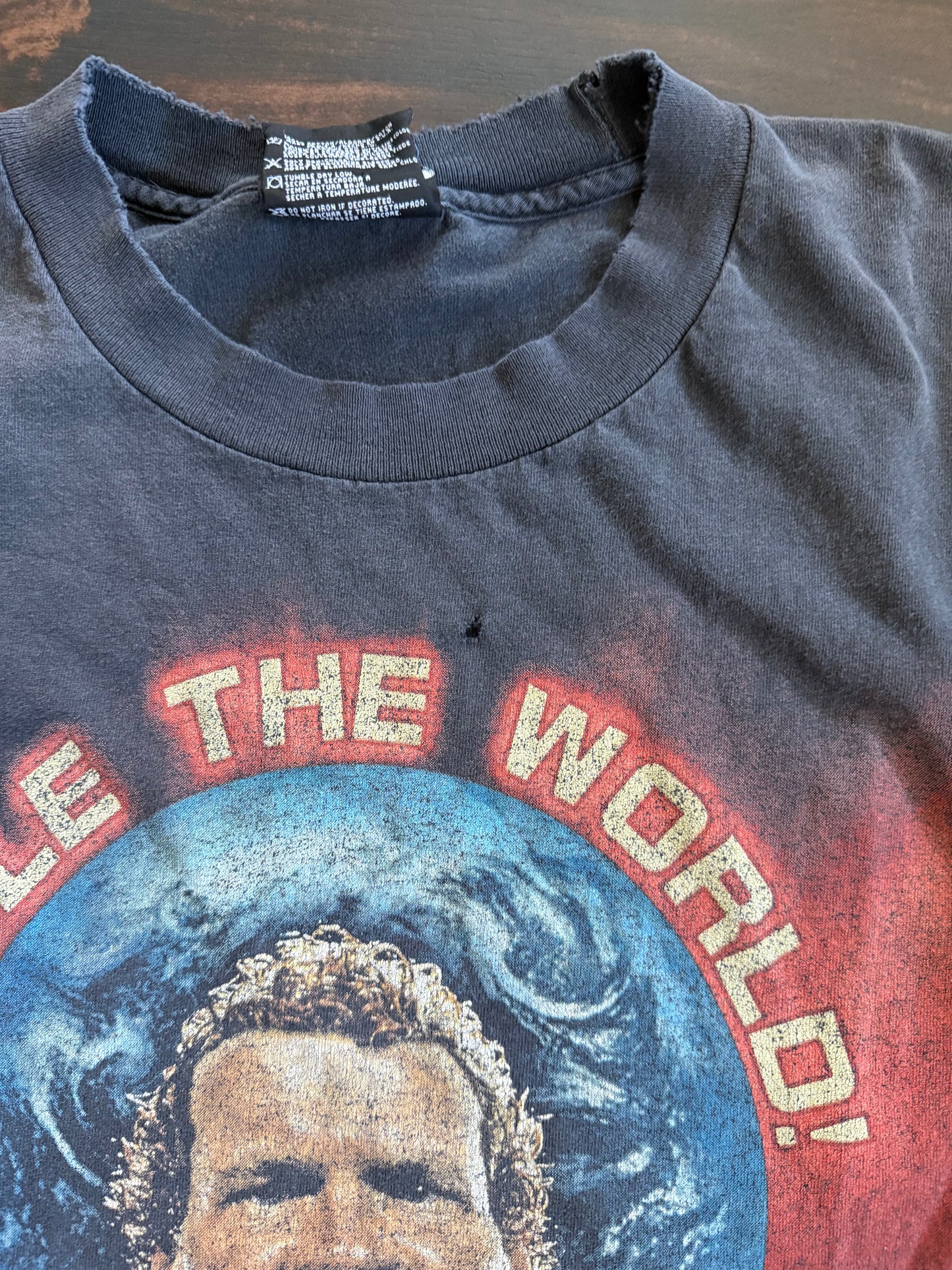 Vintage WWF Sid I Rule The World Cut-Off Wrestling T-Shirt- XL
