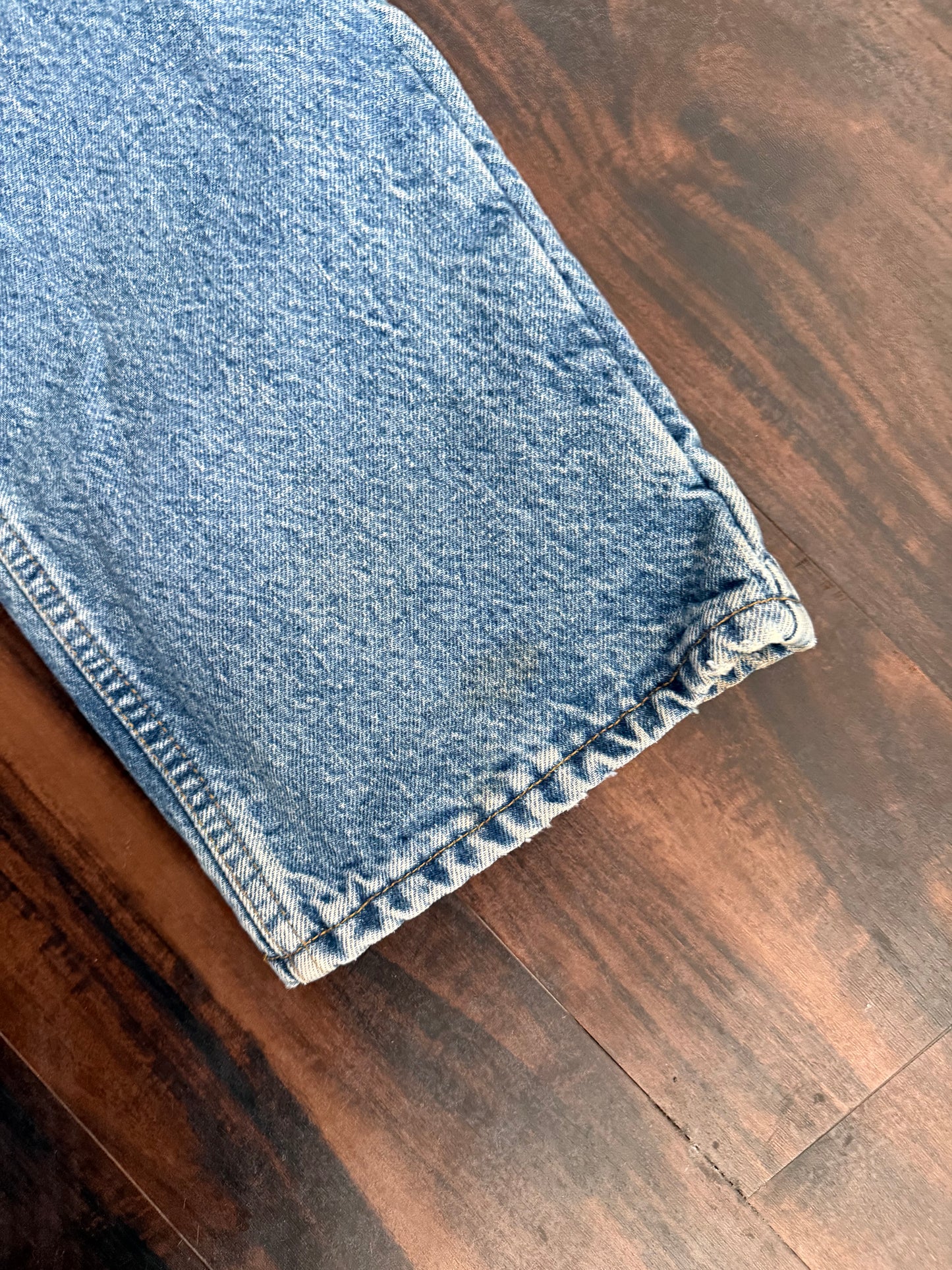 Vintage Carhartt Flannel Lined Light Wash Denim Jeans- 32x31