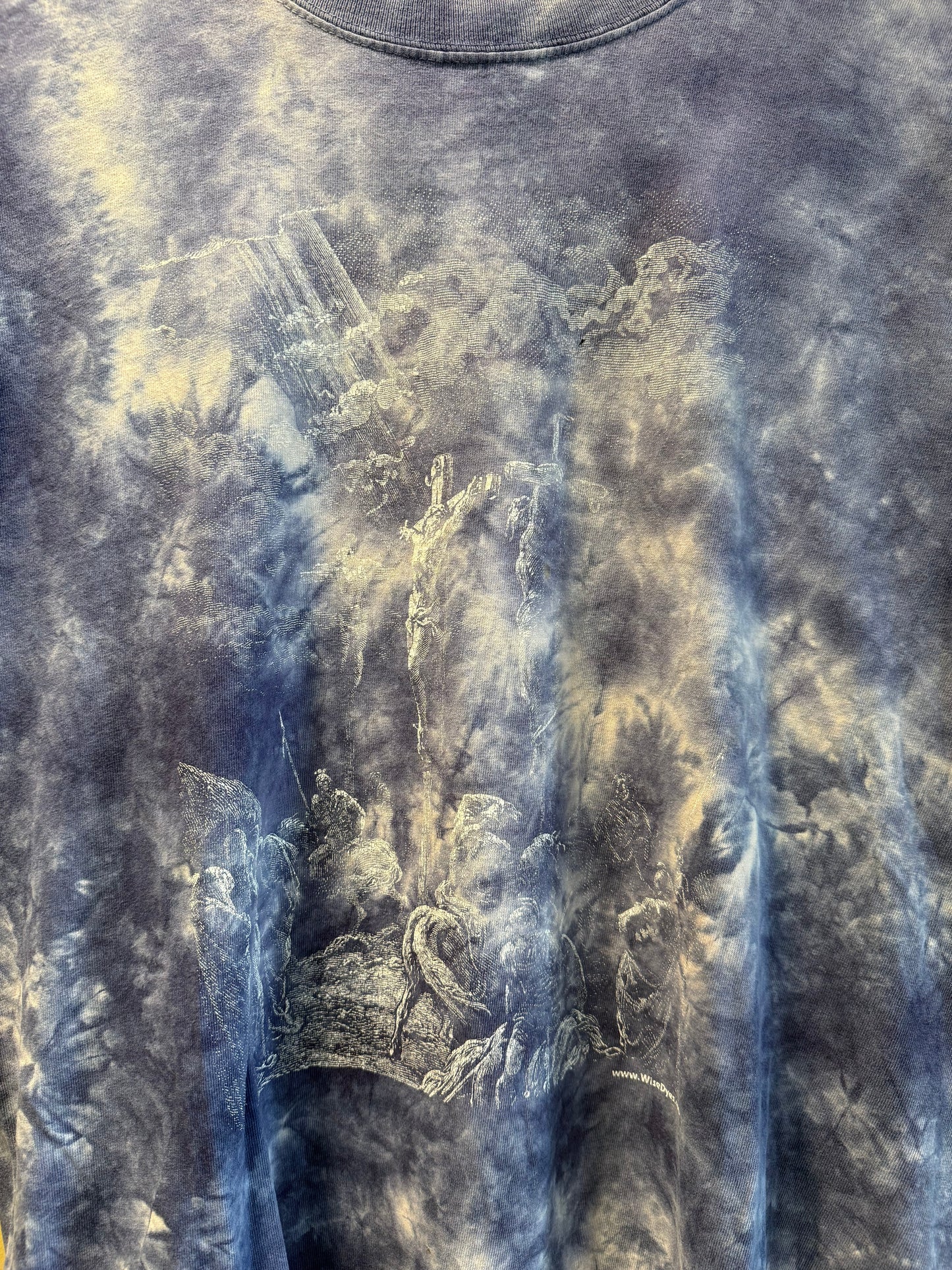 Vintage Gustav Doré Christ Crucified Bible Verse Tie Dye T-Shirt- M