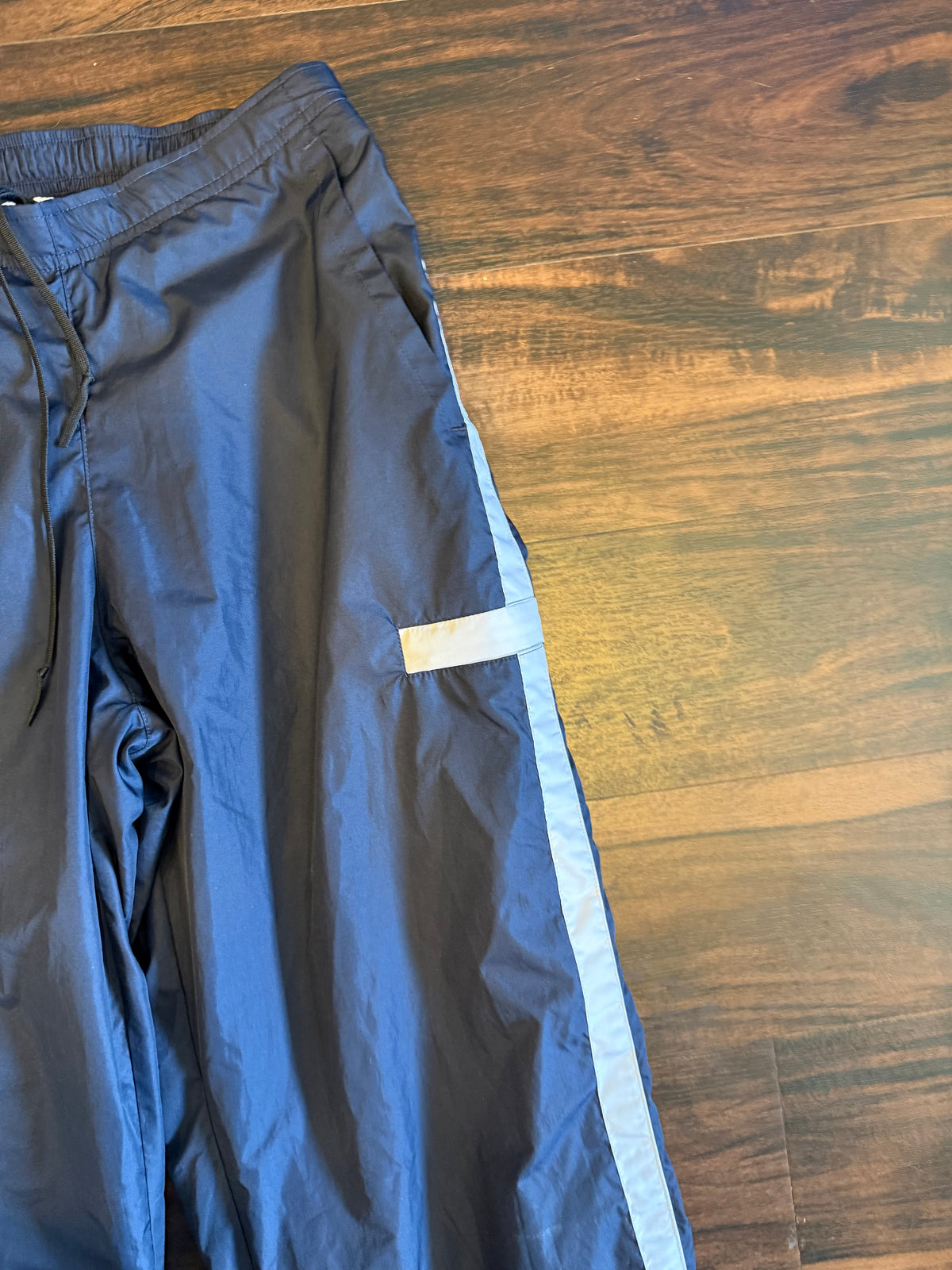 Vintage Nike Navy Blue Baggy Track Pants- 32x32
