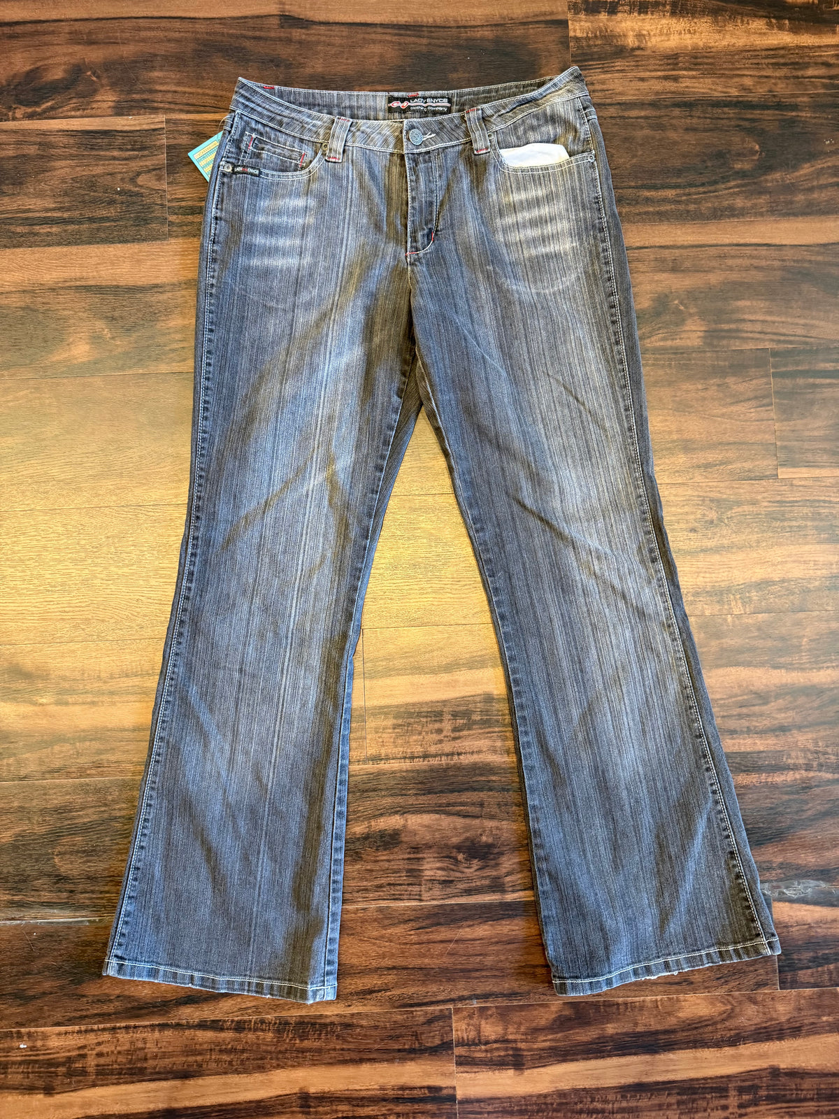 Vintage Lady ENYCE Black Flared Low Rise Jeans- 32x32