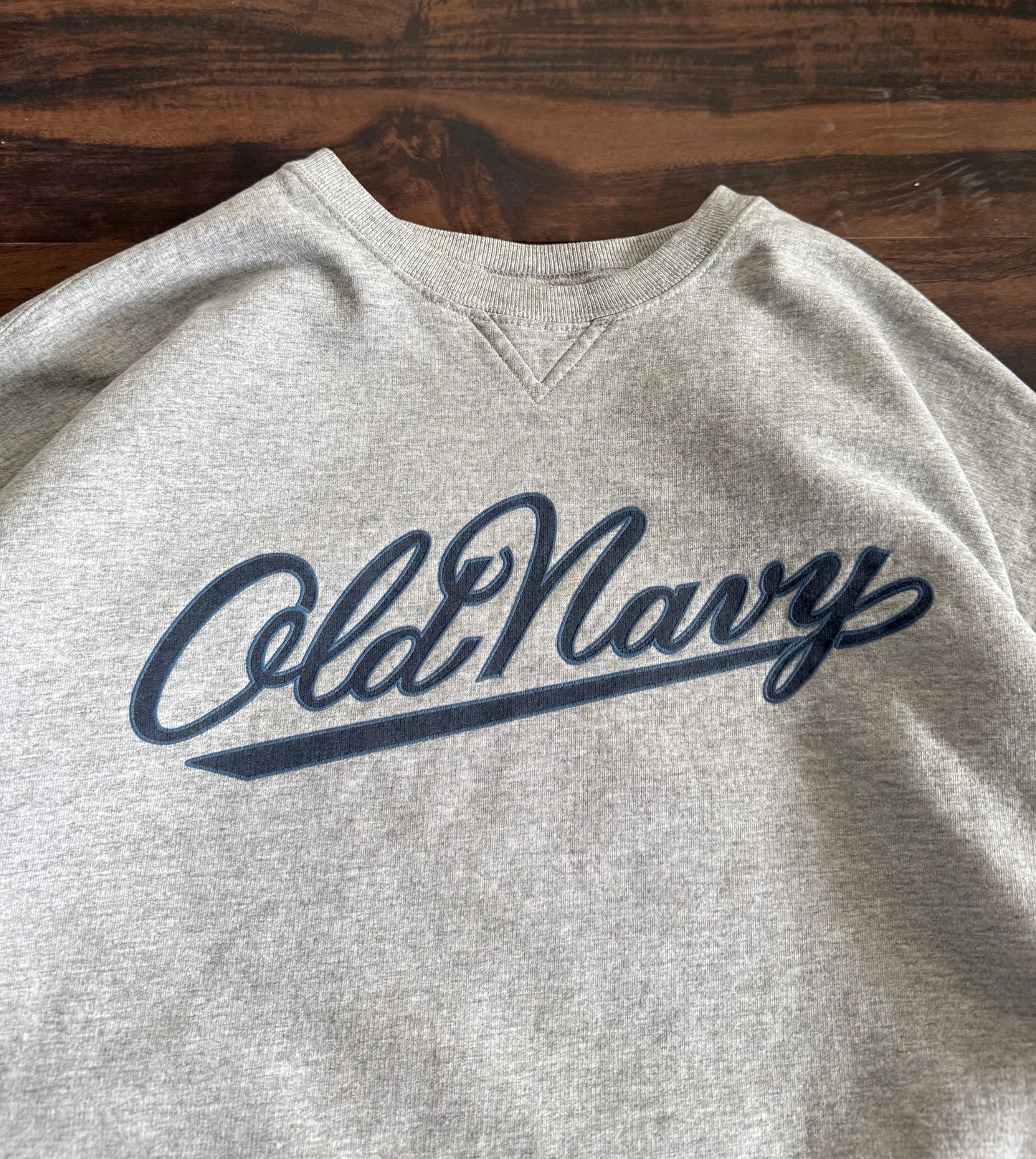 Vintage Old Navy Script Font Spell Out Crewneck Sweatshirt- XL
