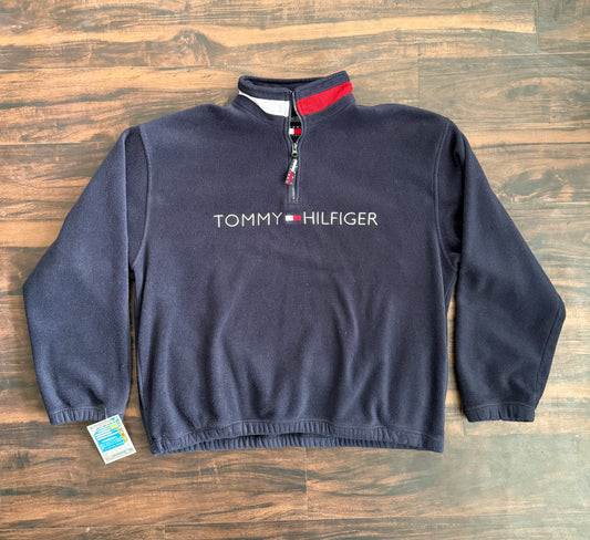 Vintage Tommy Hilfiger Big Flag Fleece Jacket- XL