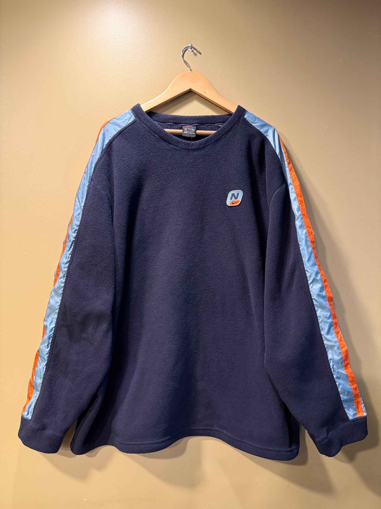Vintage Nike Blue Fleece Crewneck Sweatshirt- XXL