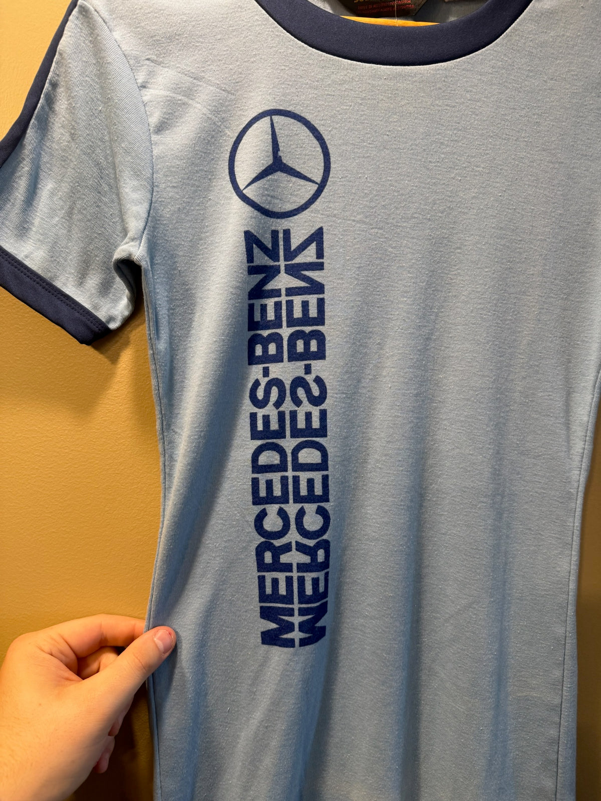 Vintage Mercedes-Benz Ringer Tee T-Shirt - S