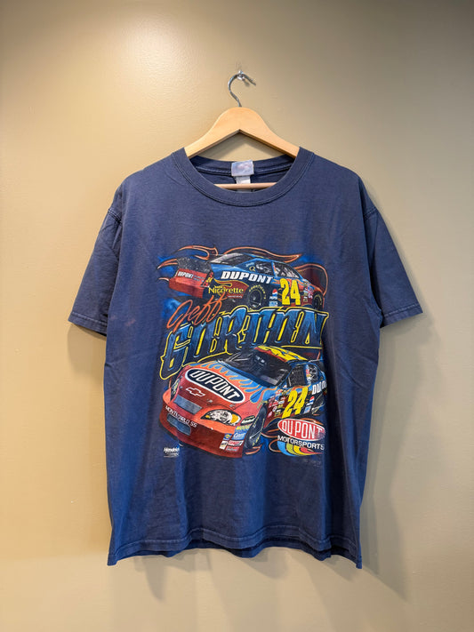 Vintage Jeff Gordon NASCAR Blue T-Shirt- L/XL