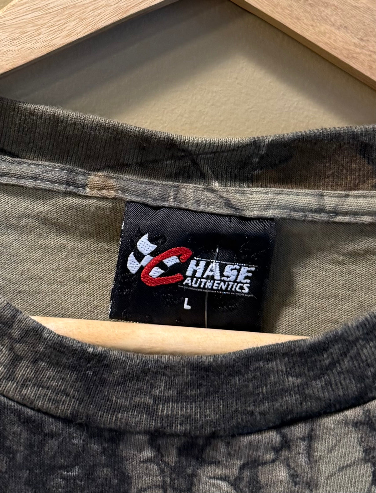 Vintage Chase Authentics Rusty Wallace Tree Camo T-Shirt- L