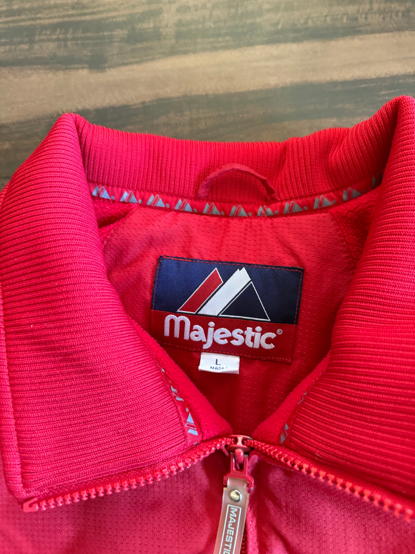 Vintage Ohio State Buckeyes Red Athletic Jacket- L