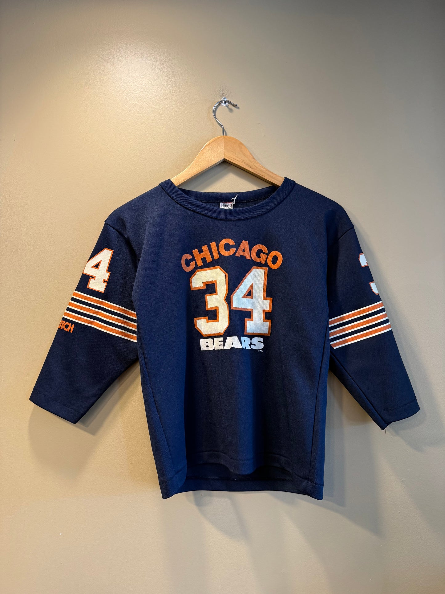 Vintage Chicago Bears Walter Payton 3/4 Sleeve Jersey Shirt- S
