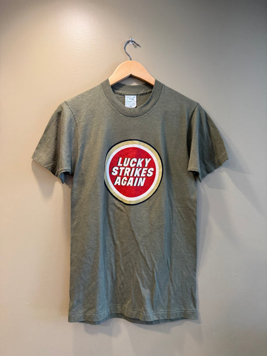 Vintage 70s Lucky Strike Cigarettes T-Shirt- S