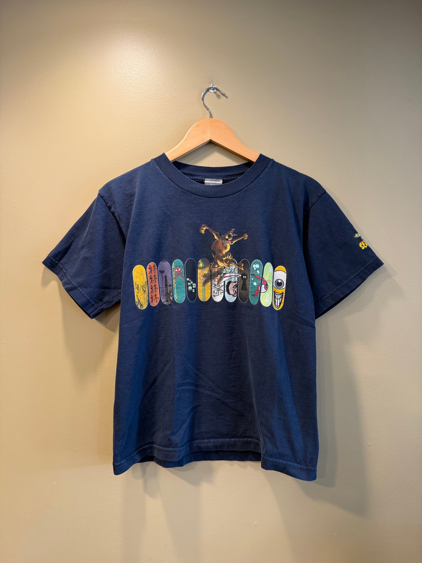 Vintage Scooby Doo Skateboarding Baby Tee T-Shirt- S