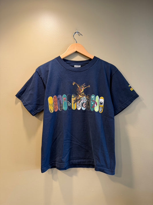 Vintage Scooby Doo Skateboarding Baby Tee T-Shirt- S