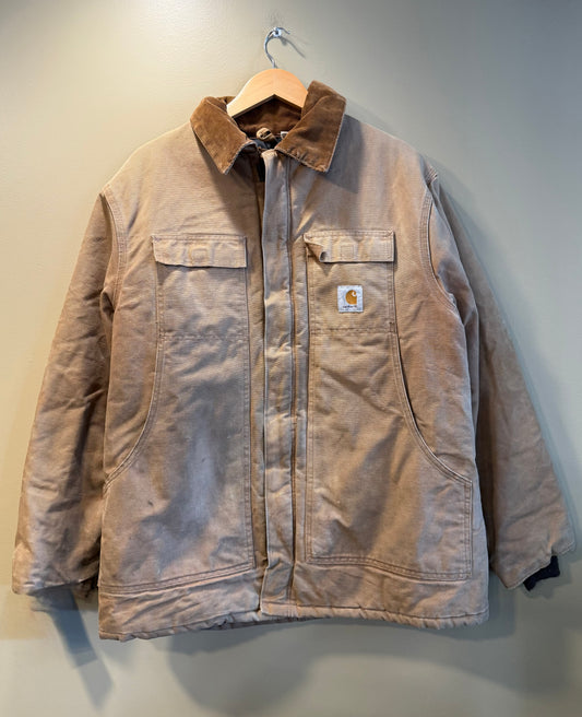 Vintage Carhartt Tan Distressed Chore Jacket- XL