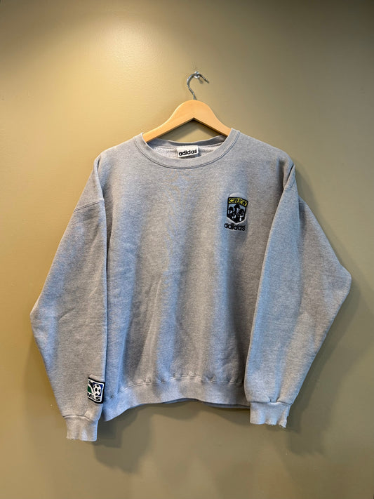 Vintage Adidas MLS Columbus Crew Gray Soccer Crewneck Sweatshirt- S/M