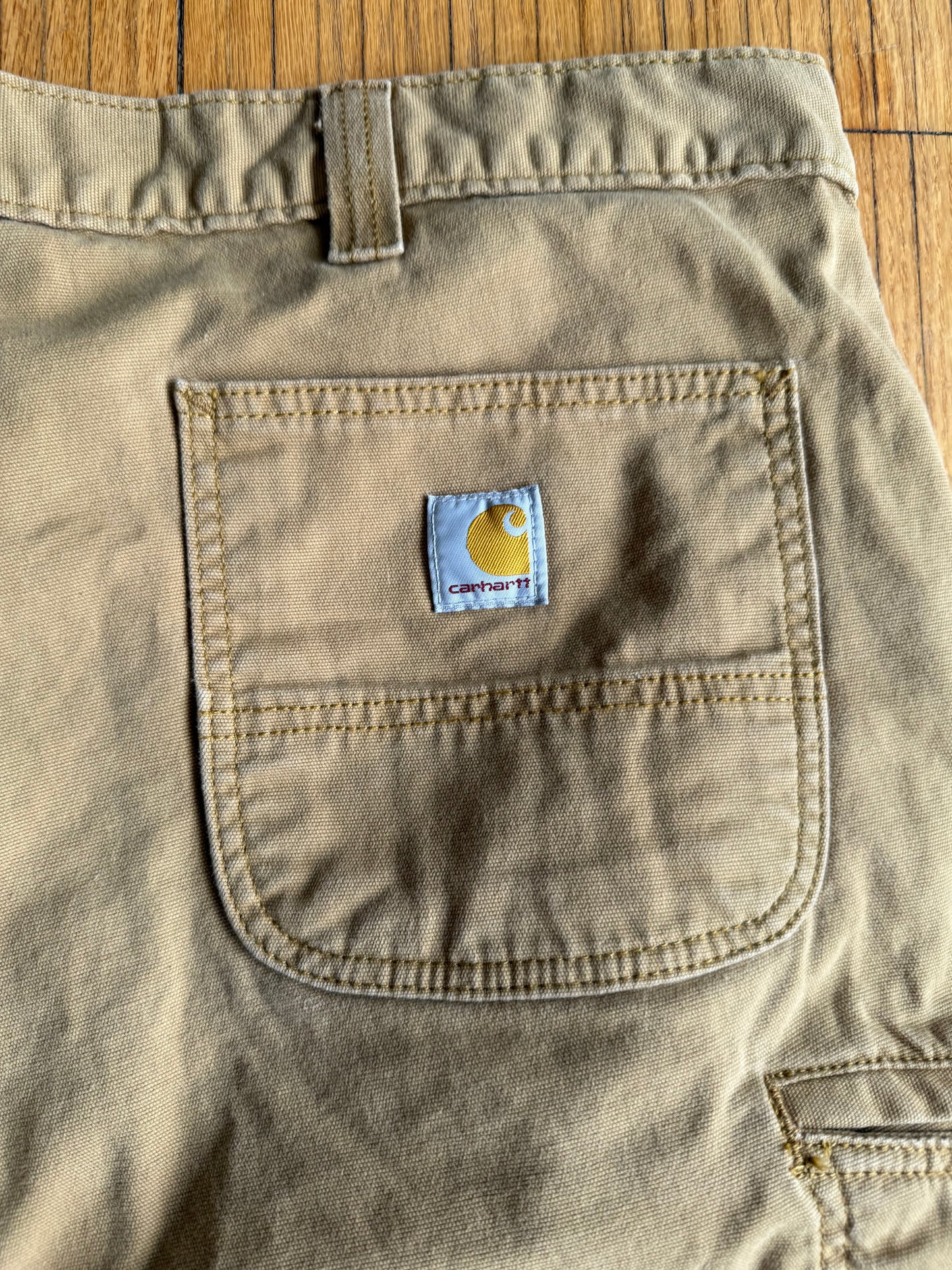 Vintage Carhartt Tan Duck Canvas Shorts- 38