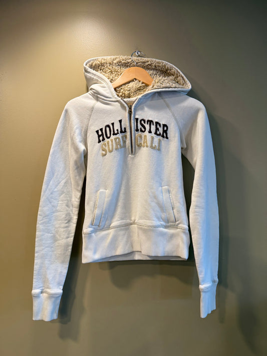 Vintage Hollister Surf Cali Women’s Fur Lined Hoodie Sweatshirt- M