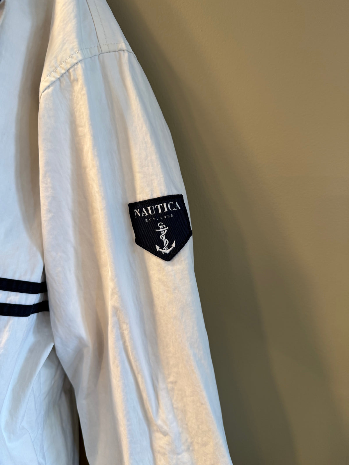 Vintage Nautica Navy Blue Reversible Fleece Jacket- XL